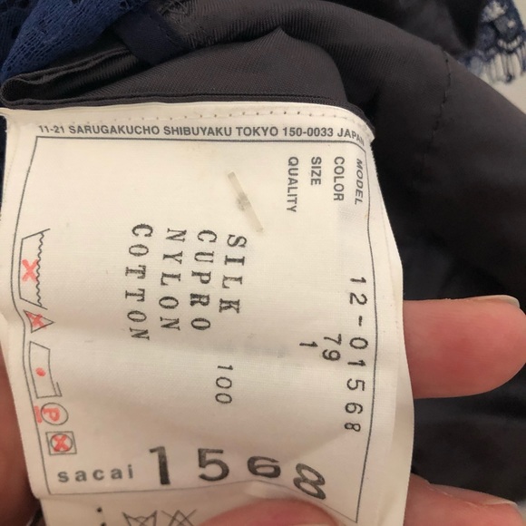 NWT silk Sacai sheer blouse - Picture 3 of 6